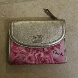 Pink Coach Wallet